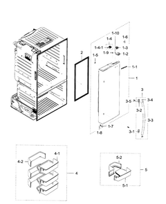 Fridge Door R Diagram and Parts List for RF28HFEDBSR AA-0007 Samsung Refrigerator