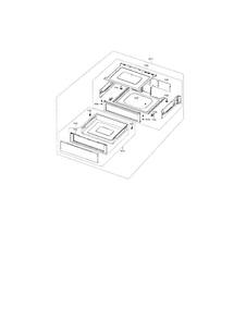 Part Location Diagram of DG97-00117Q Samsung Assembly DRAWER-MAIN;FER300*