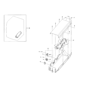 Duct Heater Diagram and Parts List for DV42H5000EW A3-0002 Samsung Dryer