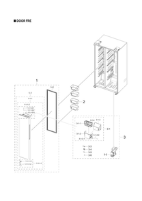 Part Location Diagram of DA97-20675C Samsung Filter Case Assembly