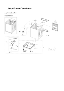 Part Location Diagram of DC97-22219L Samsung Base Cover Assembly