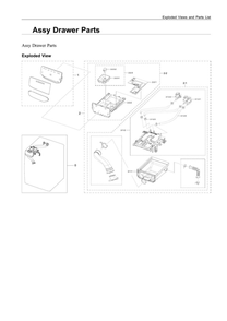 Part Location Diagram of DC61-04863B Samsung Guide detergent