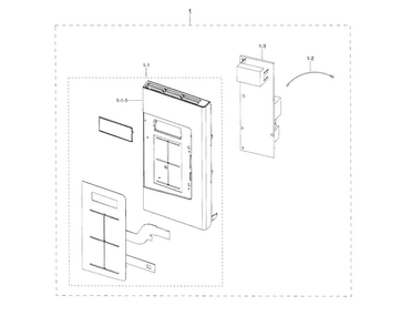 Part Location Diagram of DE92-04327A Samsung Main Power Control Board Assembly