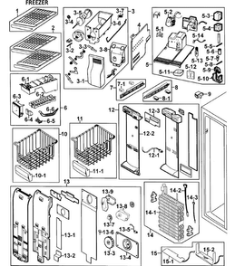 Part Location Diagram of DA62-00168A Samsung SEAL-SENSOR FRE,DISP;A-T