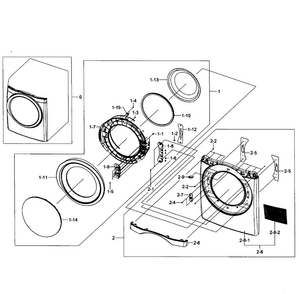 Part Location Diagram of DC97-16322C Samsung Assembly FRAME FRONT(S);GRAC
