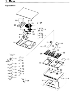 Part Location Diagram of DG61-01135A Samsung Guide Bracket