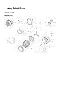 Part Location Diagram of DC64-03788A Samsung Door Boot Gasket