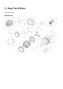 Part Location Diagram of DC93-00236G Samsung Motor Assembly