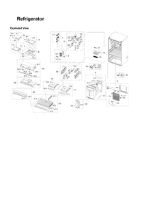 Part Location Diagram of DA97-20834A Samsung Pantry Case Assembly