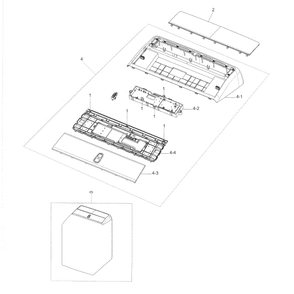 Control Panel Diagram and Parts List for DV50K8600EV A3-0001 Samsung Dryer