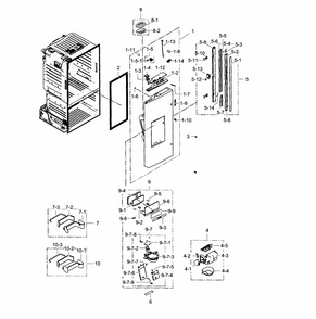Part Location Diagram of DA92-00385A Samsung Led Pcb Kit Assembly