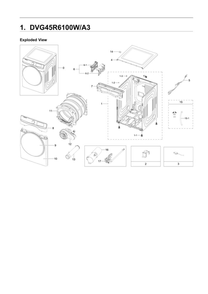 Part Location Diagram of DC97-21502M Samsung ASSY PANEL CONTROL;DV6000R,DVG45R6100W/A