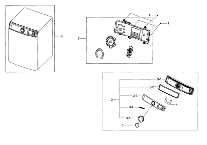 Part Location Diagram of DC64-03060A Samsung Decoration