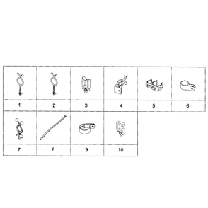 Wire Holder Diagram and Parts List for WF350ANW XAA-07 Samsung Washer