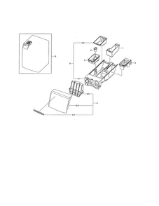 Drawer Diagram and Parts List for WF461ABW XAA Samsung Washer