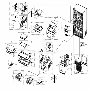 Part Location Diagram of DA97-11930C Samsung Convertible Case Assembly