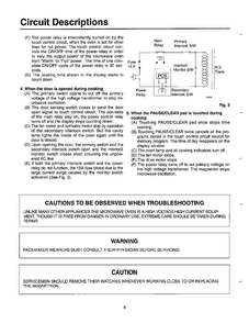 Circuit Descriptions Page 2 Diagram and Parts List for MW5620T XAA Samsung Microwave
