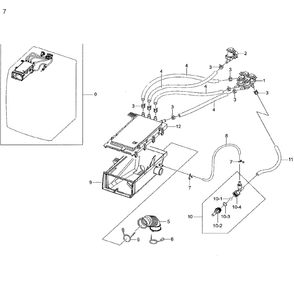 Housing-Drawer Diagram and Parts List for WF42H5200AP A2-01 Samsung Washer