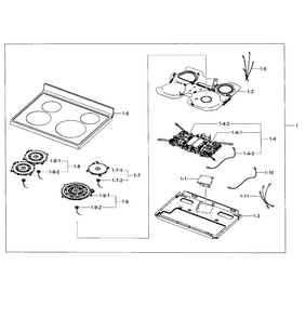 Part Location Diagram of DG31-00011C Samsung Fan Motor