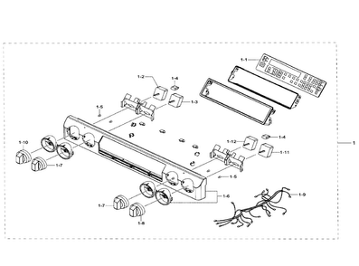 Part Location Diagram of DG94-00892C Samsung Pcb control