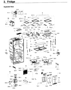 Refrigerator Diagram and Parts List for RF23J9011SG AA-0002 Samsung Refrigerator