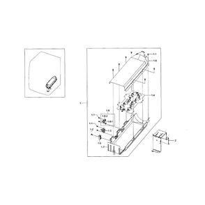 Duct Heater Diagram and Parts List for DV5471AEW XAA-04 Samsung Dryer