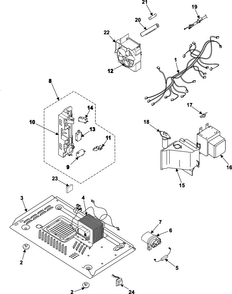 Part Location Diagram of DE72-00138D Samsung Latch Body