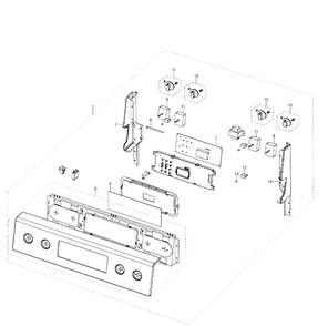 Part Location Diagram of DE92-03045B Samsung Main Control Board