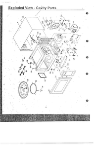 Cavity Parts Diagram and Parts List for MW3530W XAA Samsung Microwave