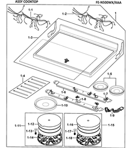 Part Location Diagram of DG96-00169A Samsung Working Coil