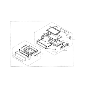 Drawe Diagram and Parts List for NE59J7850WS AA-0001 Samsung Range