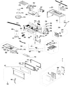 Part Location Diagram of DE61-00857K Samsung BASE-BOTTOM;MHC-3,SECC,T