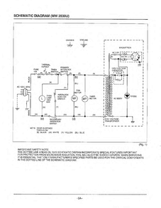 Schematic Diagram Diagram and Parts List for MW2030U XAA Samsung Microwave