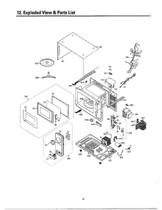 Parts List Diagram and Parts List for MW3050W XAA Samsung Microwave