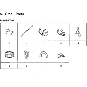 Small Diagram and Parts List for WA54M8750AV A4-0000 Samsung Washer