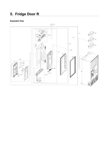 Part Location Diagram of DA94-04242A Samsung Assembly pcb smd