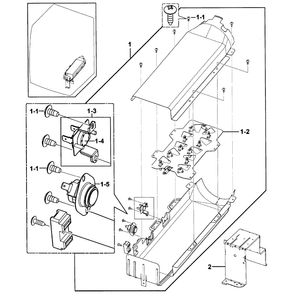 Heater Assembly Diagram and Parts List for DV331AER XAA-0000 Samsung Dryer