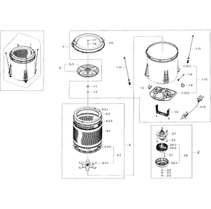 Part Location Diagram of DC93-00303A Samsung Wire