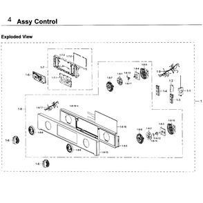 Control Diagram and Parts List for NV51K7770SS AA-0000 Samsung Wall Oven