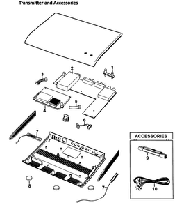 Accessories Diagram and Parts List for RH269LBSH XAA-0000 Samsung Refrigerator