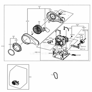 Part Location Diagram of DC66-00902A Samsung Shaft idler