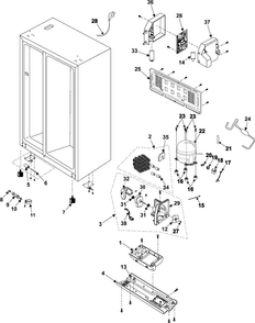 Part Location Diagram of DA41-00295D Samsung Main Control Board