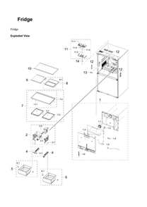Refrigerator Parts Diagram and Parts List for RF29A9771SR AA-00 Samsung Refrigerator