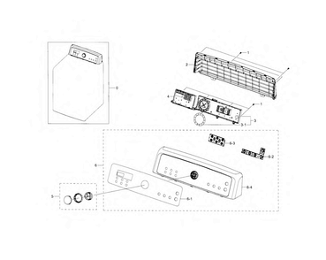 Part Location Diagram of DC64-02723A Samsung INLAY-ENCODER;WA5471AEP/
