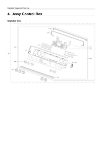Control Box Assembly Diagram and Parts List for NX60T8511SS AA-01 Samsung Range