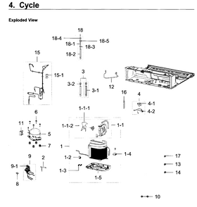 Cycle Diagram and Parts List for RF22K9581SR AA-0000 Samsung Refrigerator