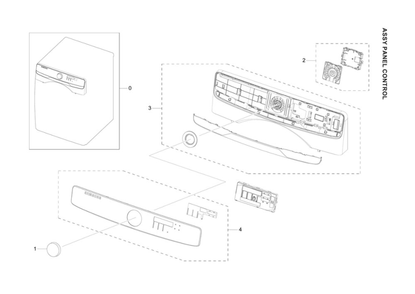 Part Location Diagram of DC97-22085A Samsung Assy window panel