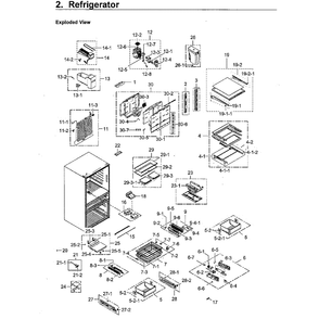 Part Location Diagram of DA82-02901A Samsung Filter Case Assembly