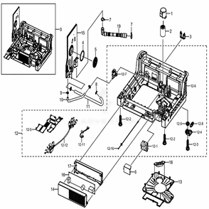 Assembly Base Diagram and Parts List for DW80K5050US (AA)(0002) Samsung Dishwasher
