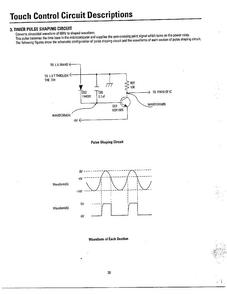 Touch Control Circuit Descriptions Page 3 Diagram and Parts List for MW3580T XAA Samsung Microwave
